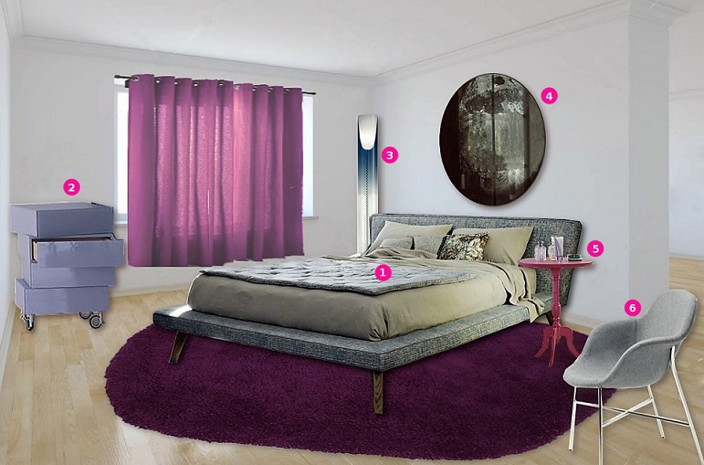 camera letto prodotti design italiano colorati