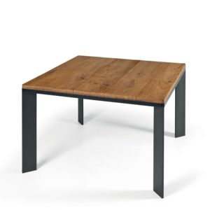 loto extendible square table in wood by lago design