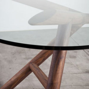 tavolo design italiano in vetro temperato